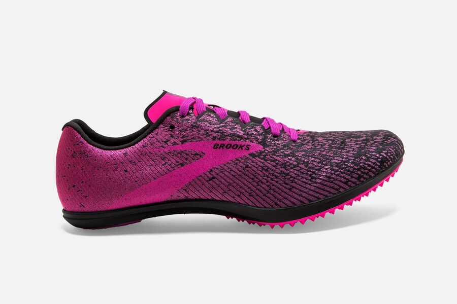 Brooks Mach 19 Spikeless Spikes Loopschoenen Dames - Roze/Zwart - 031926RBM